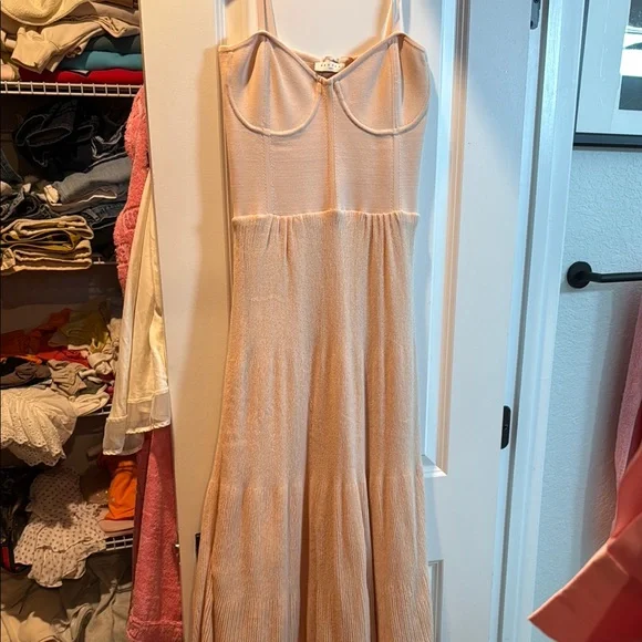 Sandro | Dresses | Sandro Pink Spaghetti Strap Sleeveless Maxi Sundress |  Poshmark